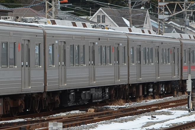 【東急】1000系1503F+中間車9両甲種輸送を神武寺駅で撮影した写真