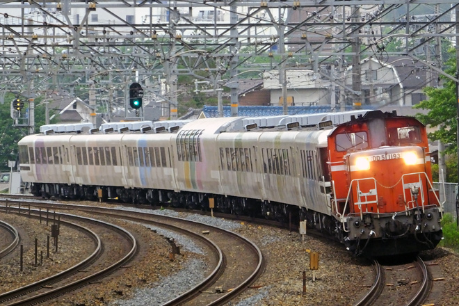 【JR西】12系「あすか」　向日町(操)へ回送を島本～山崎間で撮影した写真