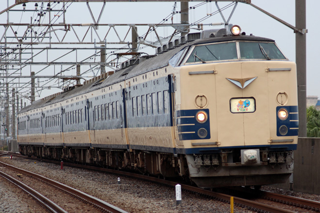 【JR東】583系秋田車 「わくわくドリーム号」運転(2014/09)を葛西臨海公園駅で撮影した写真