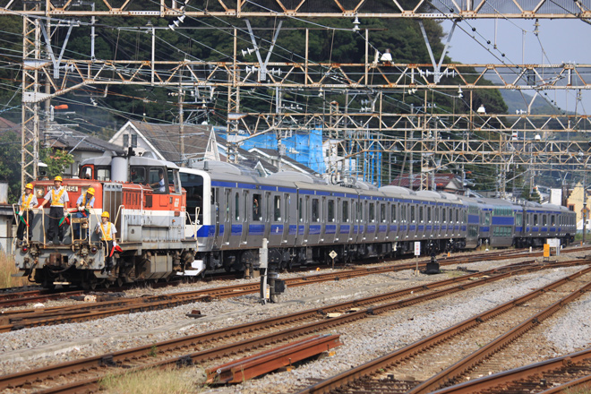 【JR東】E531系K423編成総合車両製作所出場を逗子駅付近で撮影した写真