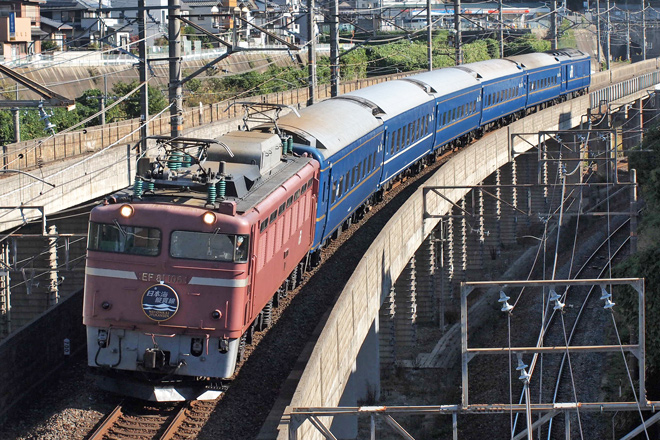 【JR東】EF81牽引日本海縦貫線号運転を大津京～山科間で撮影した写真
