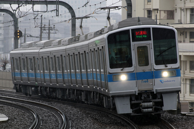 【小田急】1000形1066F(更新車) 性能確認試運転を厚木駅で撮影した写真