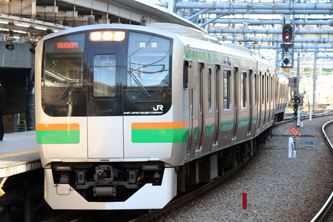 【JR東】E217系コツF-52編成 東京総合車両センター入場を大崎駅で撮影した写真