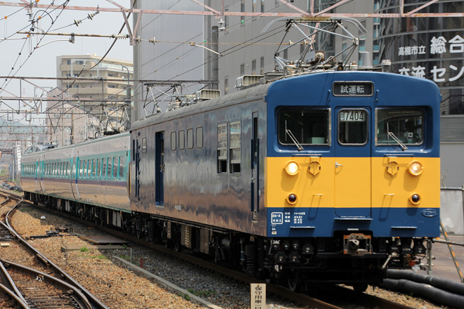 【JR西】381系HD633編成 本線試運転を高槻駅で撮影した写真