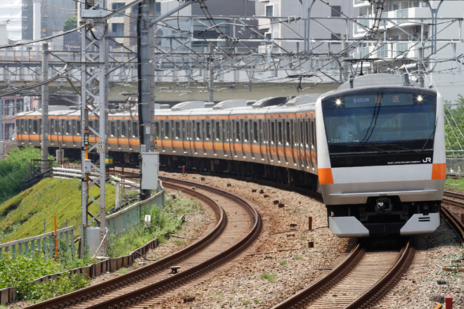 【JR東】E233系トタT25編成 東京総合車両センター入場を五反田駅で撮影した写真