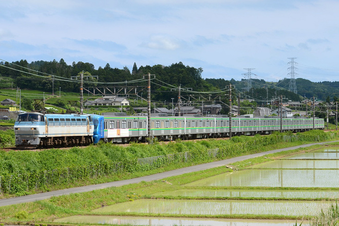 【メトロ】16000系16117F甲種輸送を菊川～金谷間で撮影した写真