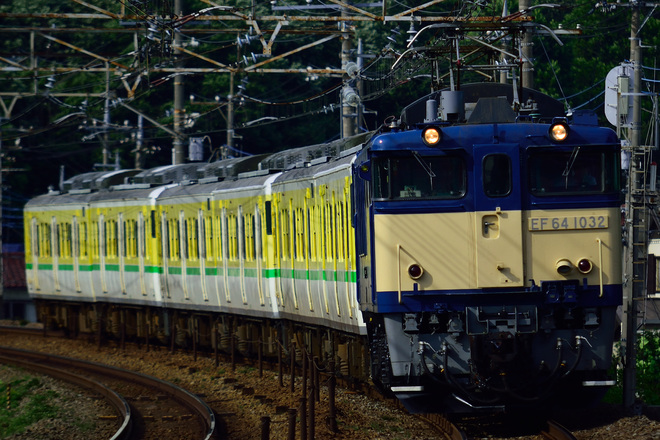 【JR東】弥彦線用115系 長野へ配給を日野～豊田間で撮影した写真