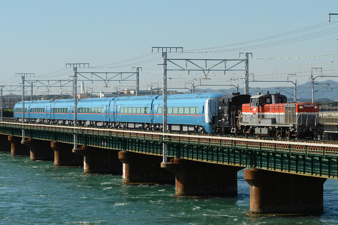 【小田急】60000形60255F(MSE)甲種輸送を新居町～弁天島間で撮影した写真