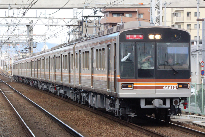 【大市交】66610F試運転を南茨木駅で撮影した写真