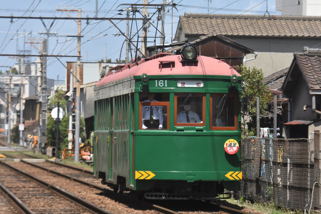 【阪堺】モ161を使用した貸切列車「大人の遠足号」