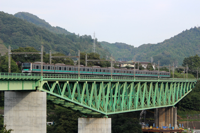 【JR東】E233系マト8編成 長野総合車両センター入場を鳥沢～猿橋間で撮影した写真
