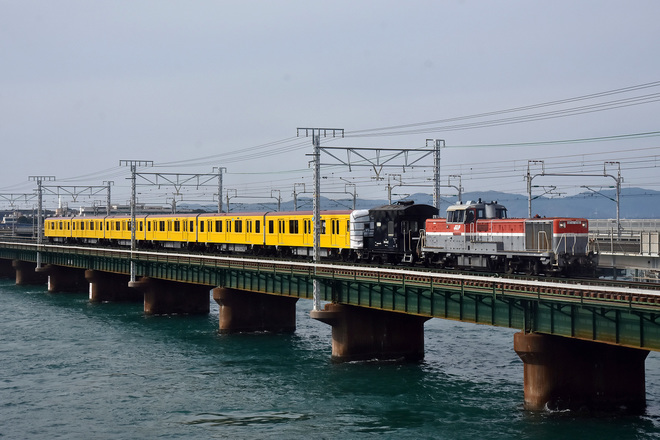 【メトロ】1000系1140F（特別仕様車）甲種輸送を新居町～弁天島間で撮影した写真