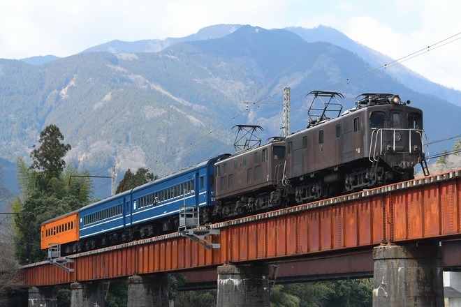 【大鐵】電気機関車牽引 客車列車運転を青部～崎平間で撮影した写真