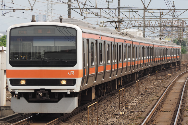 【JR東】209系500番台ケヨM71編成幕張区転削回送を稲毛駅で撮影した写真