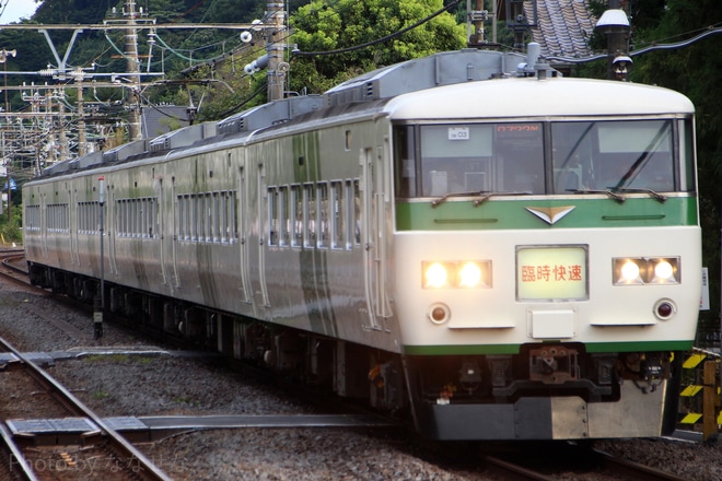【JR東】185系使用「ホリデー快速鎌倉」運用終了を北鎌倉駅で撮影した写真