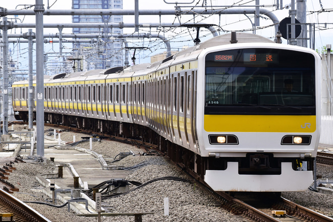 【JR東】E231系ミツA540編成 車輪削正回送を武蔵小金井駅で撮影した写真