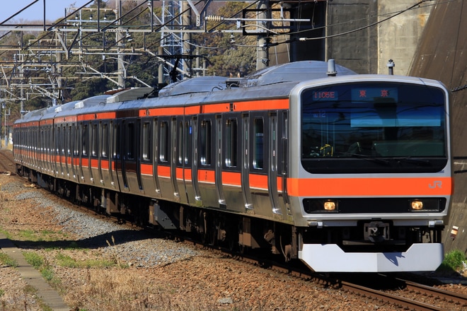 【JR東】E231系ケヨMU12編成 営業運転開始を船橋法典駅で撮影した写真