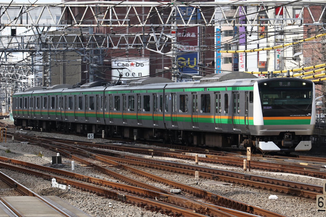 【JR東】E233系ヤマU224編成 東京総合車両センター入場を新宿駅で撮影した写真