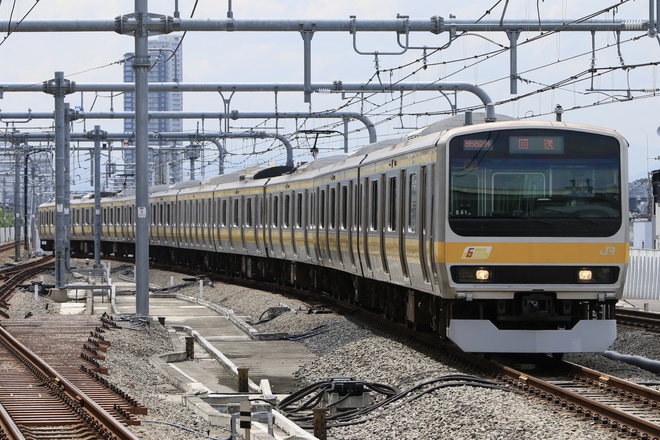 【JR東】E231系ミツB81編成返却回送を武蔵小金井駅で撮影した写真