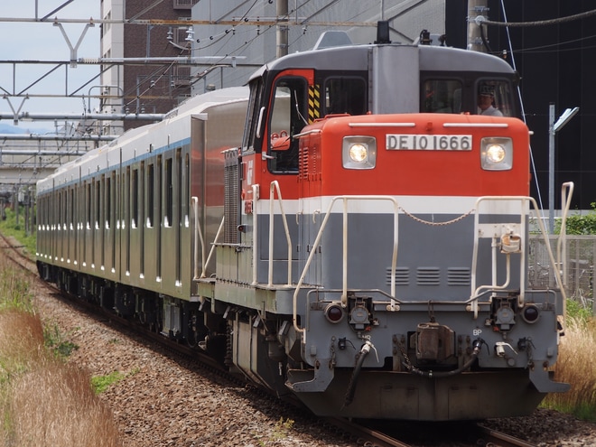 【東急】3020系3122F 甲種輸送を淵野辺駅で撮影した写真
