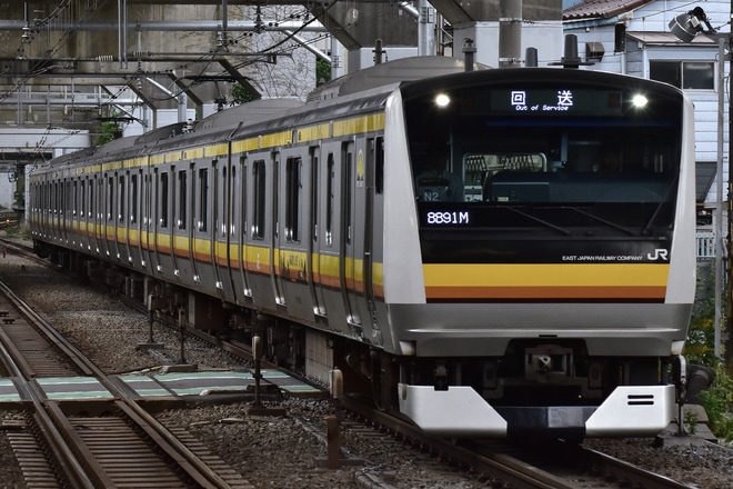 【JR東】E233系ナハN2編成 東京総合車両センター入場を西大井駅で撮影した写真
