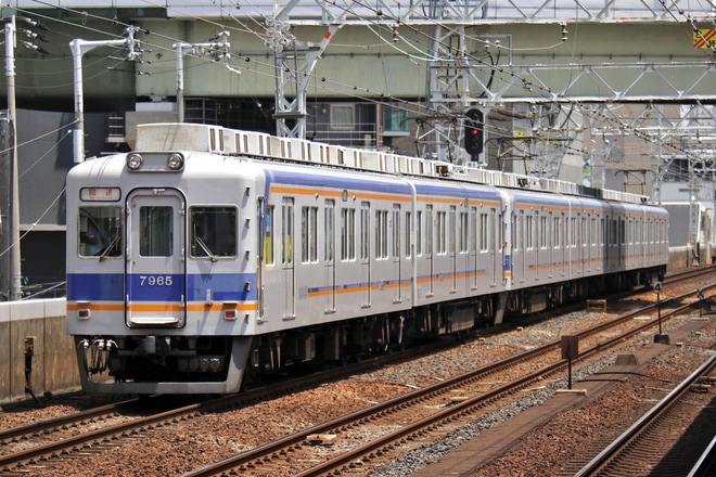 【南海】7100系7133F廃車回送を今宮戎駅で撮影した写真