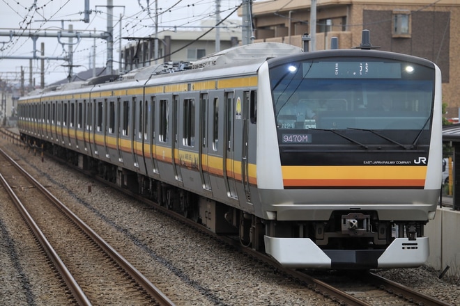 【JR東】E233系ナハN21編成 返却回送を西府駅で撮影した写真