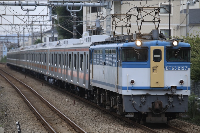 【東急】5050系5178Fほか11両 甲種輸送を西府駅で撮影した写真