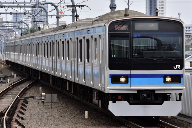 【JR東】E231系ミツK3編成車輪削正回送を東小金井駅で撮影した写真