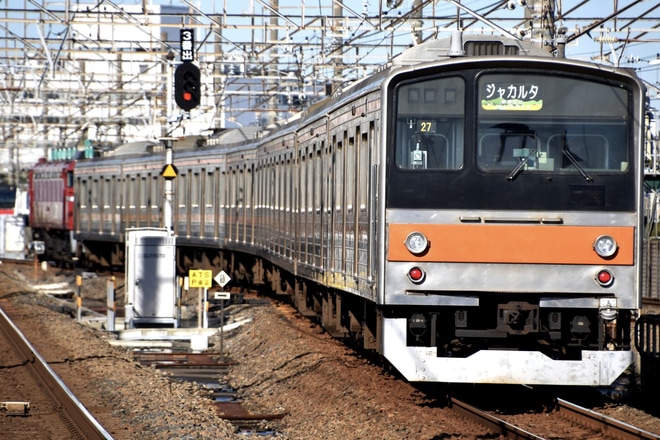 【JR東】205系ケヨM19編成 海外譲渡配給を新習志野駅で撮影した写真