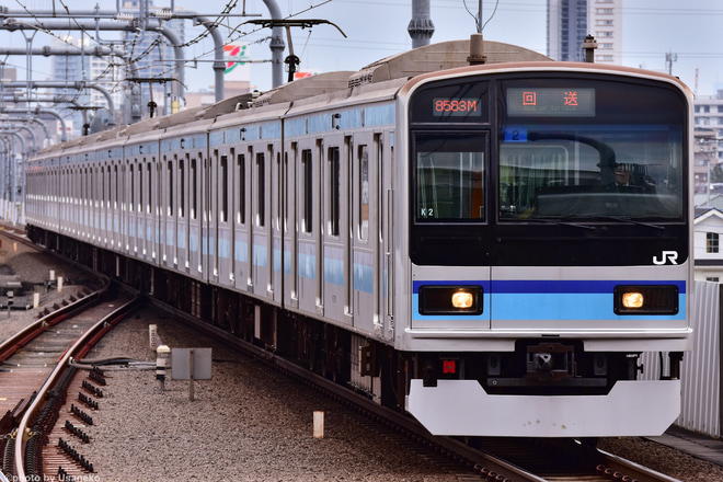 【JR東】E231系ミツK2編成車輪転削回送を東小金井駅で撮影した写真