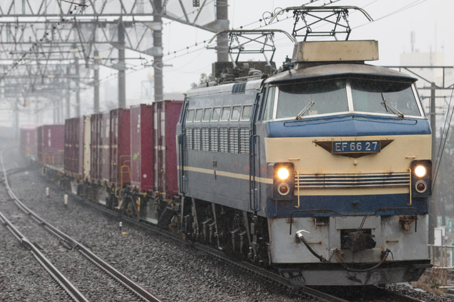 【JR貨】EF66-27牽引5097レ(20200216)を小田原駅で撮影した写真