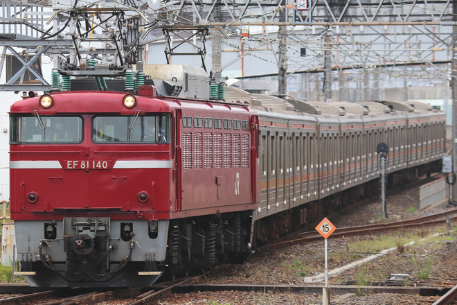 【JR東】205系ケヨM8編成 海外譲渡配給を蘇我駅で撮影した写真