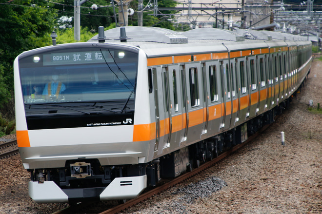【JR東】E233系トタT71編成 中央本線試運転を鳥沢～猿橋間で撮影した写真