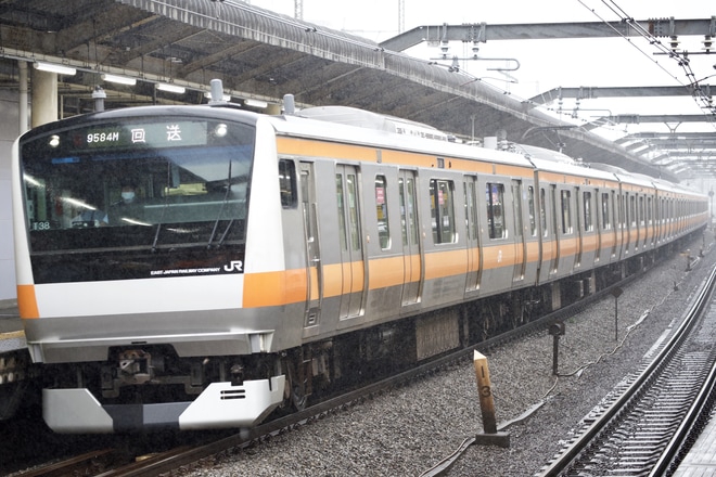 【JR東】E233系トタT38編成 大宮総合車両センター出場を赤羽駅で撮影した写真