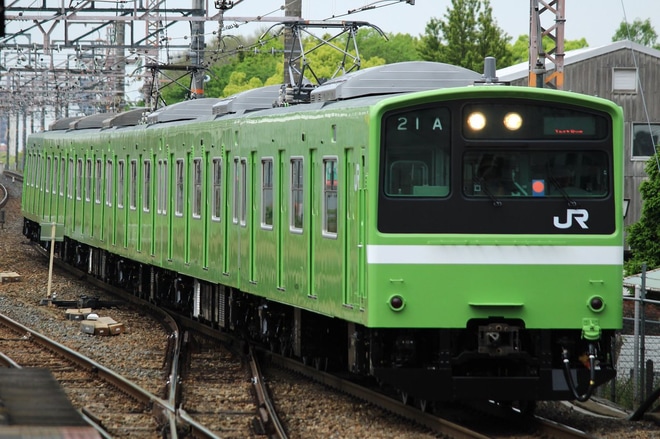 【JR西】201系ND608編成本線試運転を高槻駅で撮影した写真