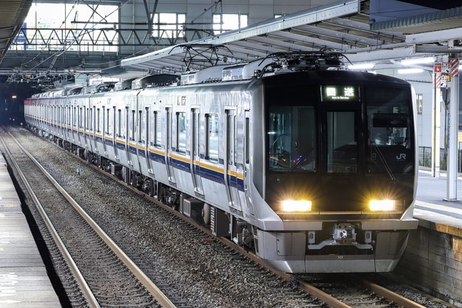 【JR西】321系D10編成 網干総合車両所本所出場を東加古川駅で撮影した写真