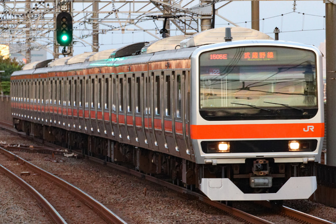 【JR東】E231系ケヨMU22編成　営業運転開始を新浦安駅で撮影した写真