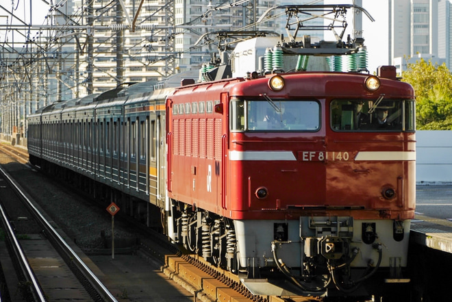 【JR東】205系ケヨM20編成 ジャカルタ譲渡配給を検見川浜駅で撮影した写真