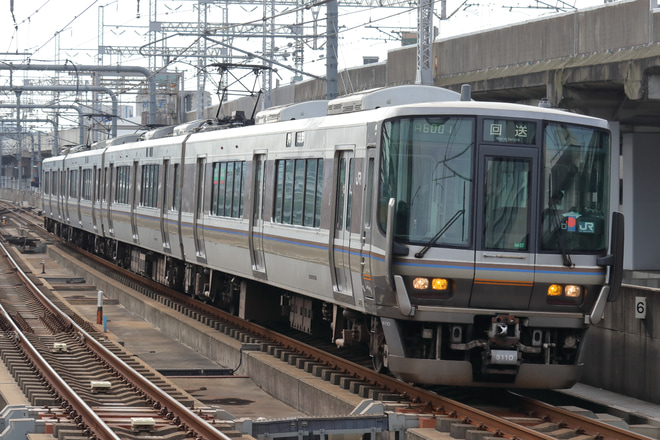 【JR西】223系MA07編成網干総合車両所本所入場を姫路駅で撮影した写真