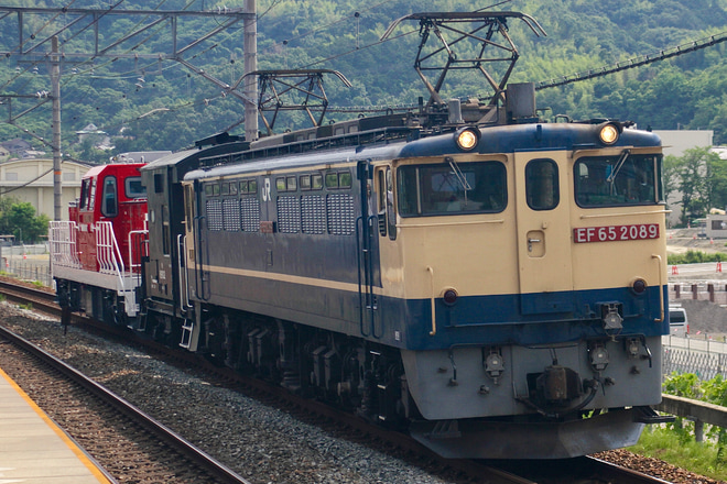 【京葉臨海】DD200-801甲種輸送を島本駅で撮影した写真
