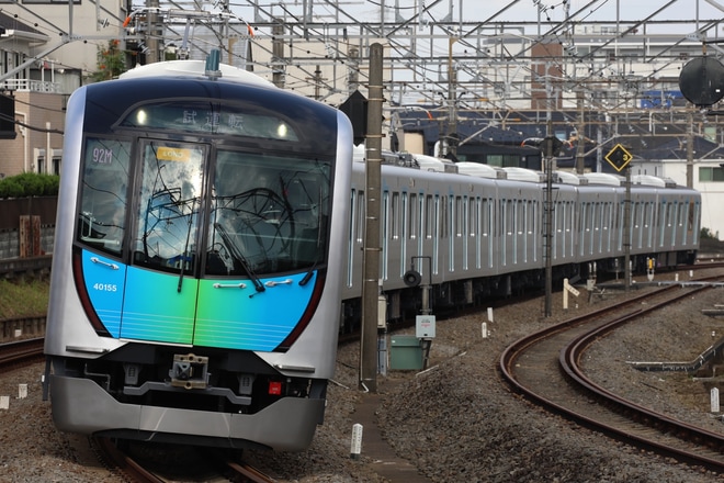 【西武】40000系40155F地下鉄直通試運転を秋津～所沢間で撮影した写真