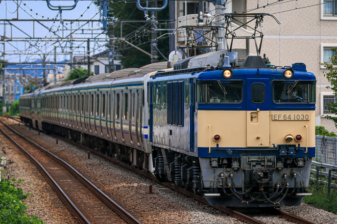 【JR東】E217系Y-51編成長野総合車両センターへ廃車配給を西府駅で撮影した写真