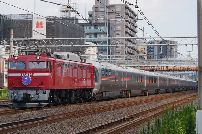 【JR東】EF81-80牽引のカシオペア紀行青森行き運転(20210827)