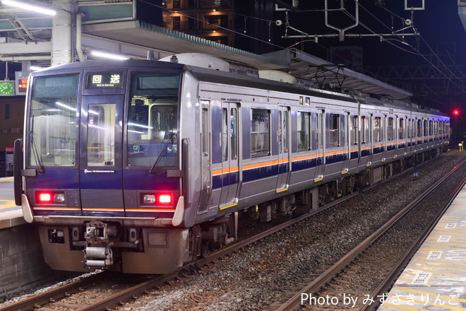 【JR西】207系T1編成網干総合車両所本所出場を東加古川駅で撮影した写真