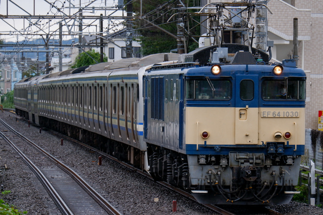 【JR東】E217系クラY-9編成長野総合車両センター廃車回送を西府駅で撮影した写真