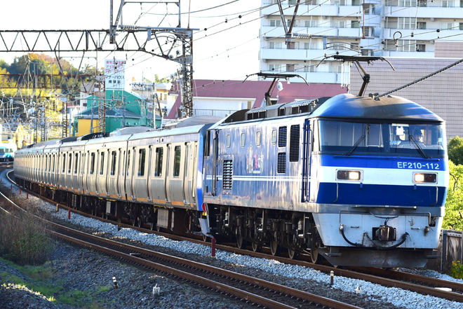 【相鉄】10000系10703×8(10703F)甲種輸送を戸塚駅で撮影した写真