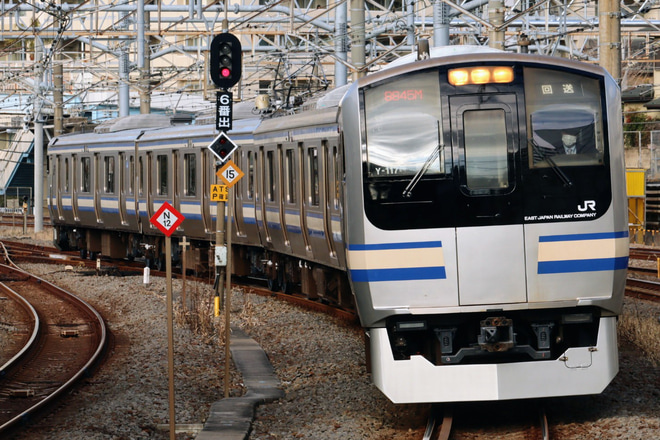 【JR東】E217系Y-117編成東京総合車両センター出場回送を大船駅で撮影した写真