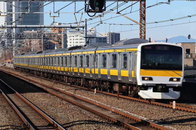 【JR東】E231系A533編成車輪転削返却回送(2022年1月)を阿佐ヶ谷駅で撮影した写真