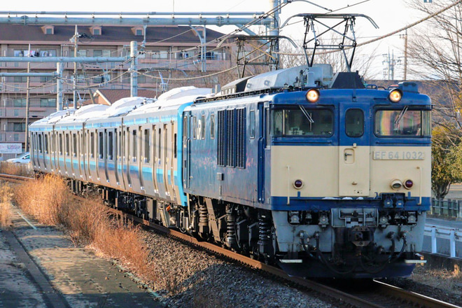 【JR東】E131系 G-11編成配給輸送を行田駅で撮影した写真